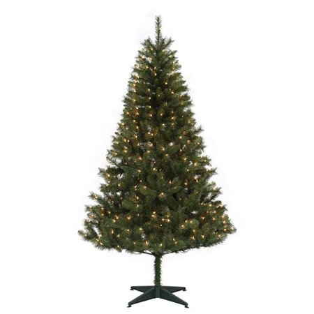 CELEBRATIONS Home 7 ft. Full Incandescent 400 ct Pre-Lit Monterey Pine Christmas Tree T70-844-400LC